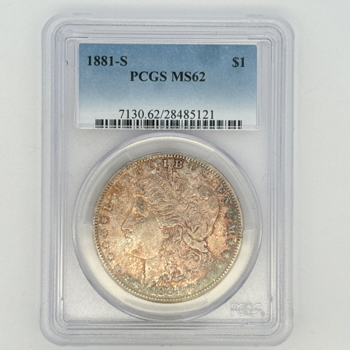 1881-S Morgan Silver Dollar MS62 PCGS Graded