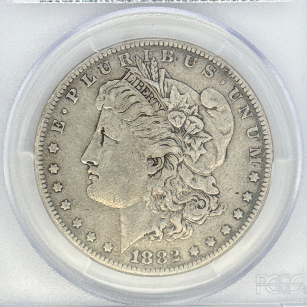 1882 Morgan Silver Dollar VF20 PCGS Graded