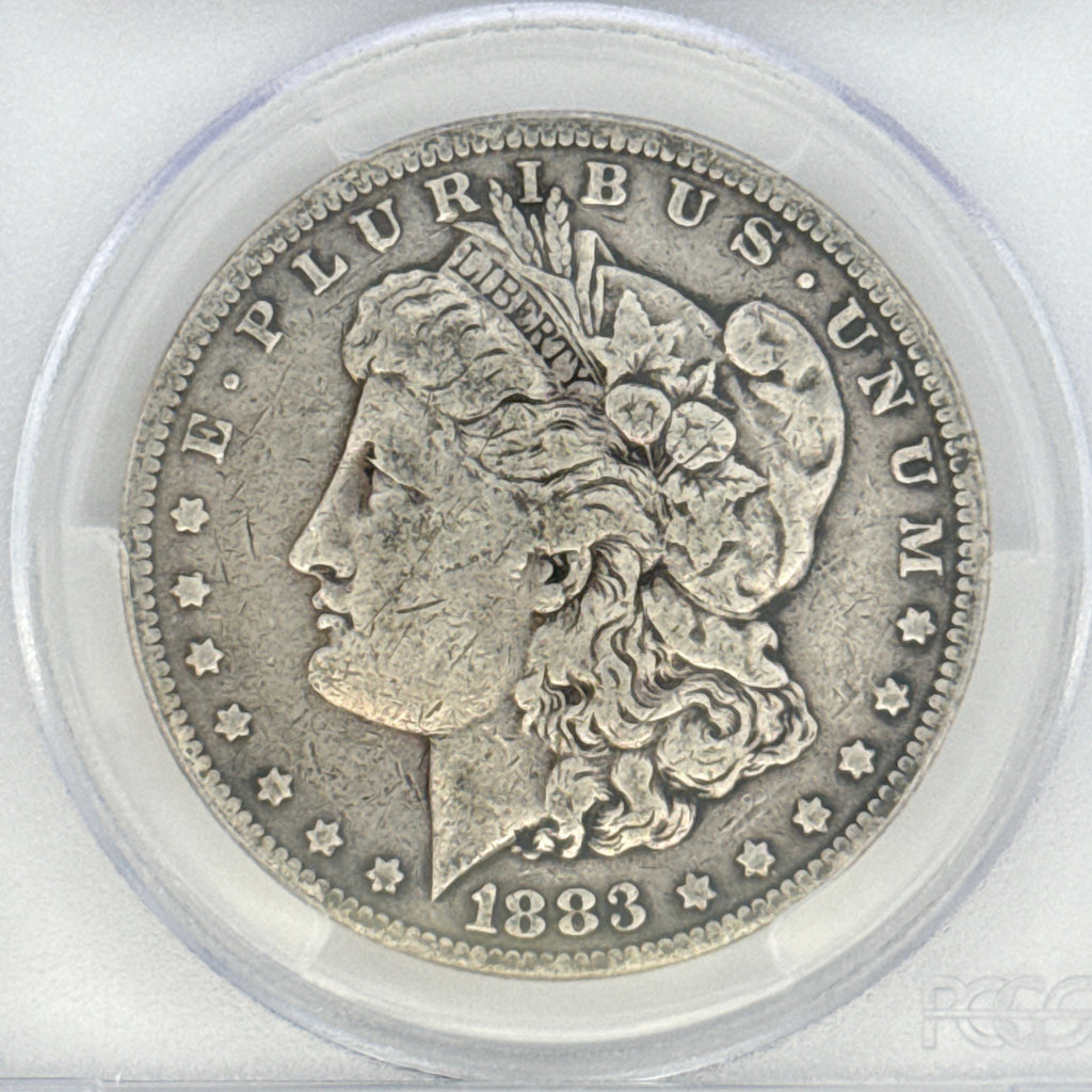 1883 Morgan Silver Dollar F12 PCGS Graded