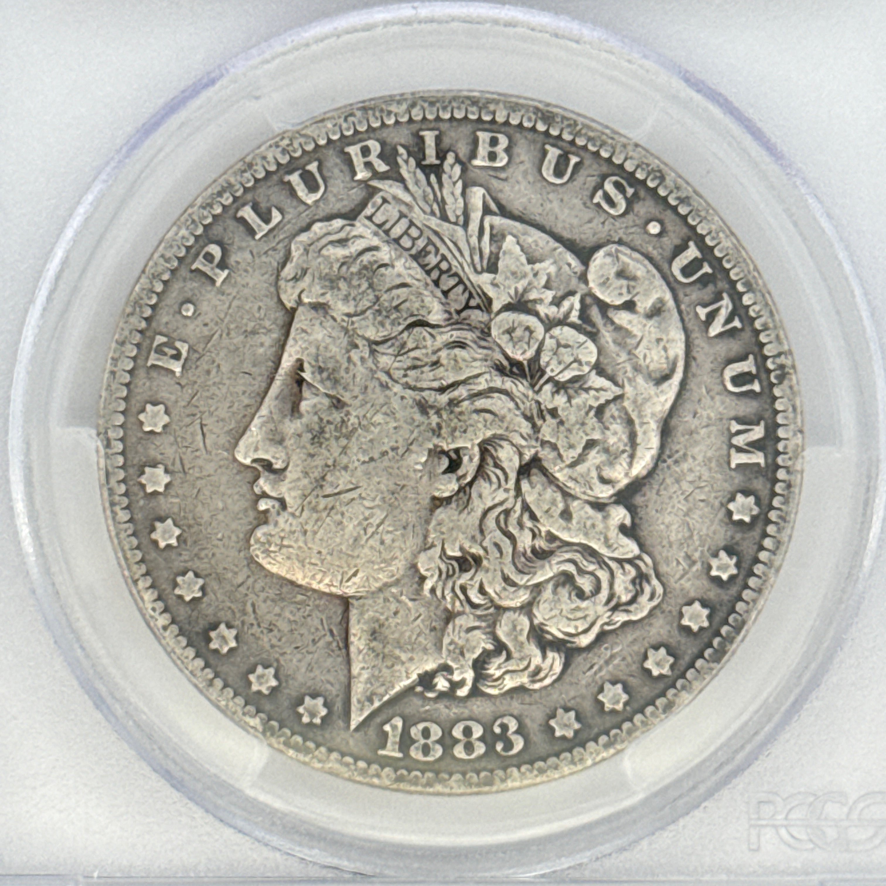 1883 Morgan Silver Dollar F12 PCGS Graded
