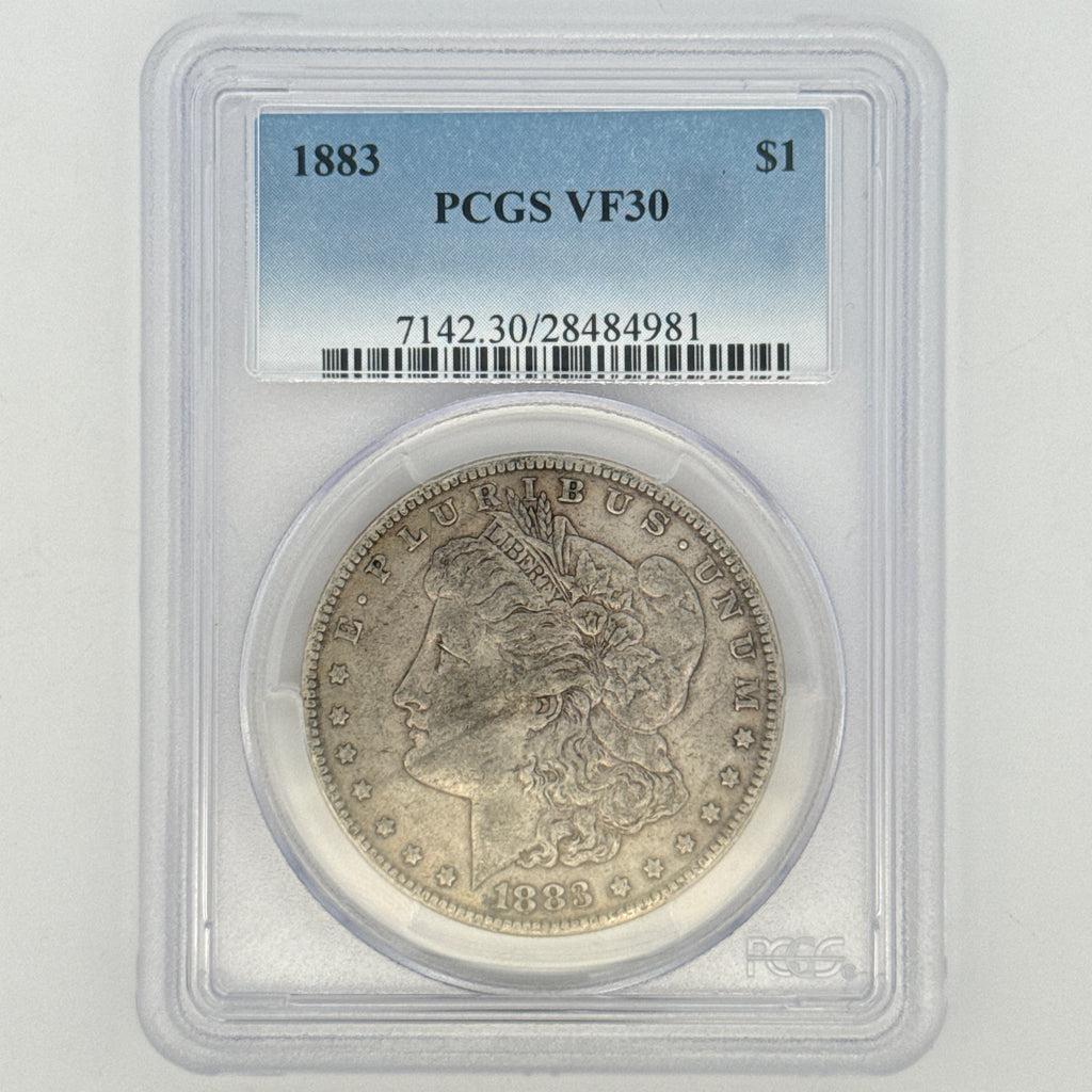 1883 Morgan Silver Dollar VF30 PCGS Graded