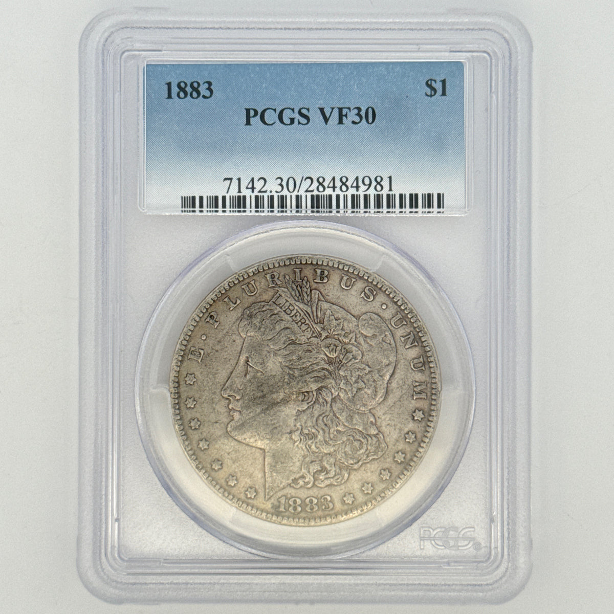 1883 Morgan Silver Dollar VF30 PCGS Graded