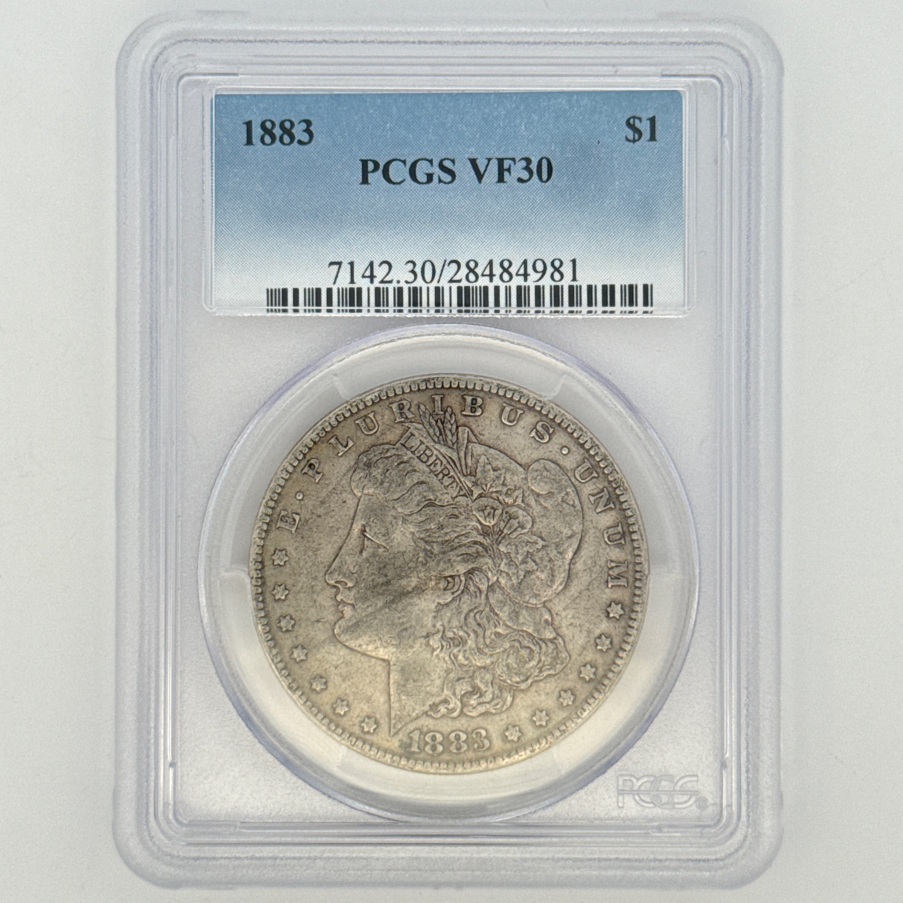 1883 Morgan Silver Dollar VF30 PCGS Graded