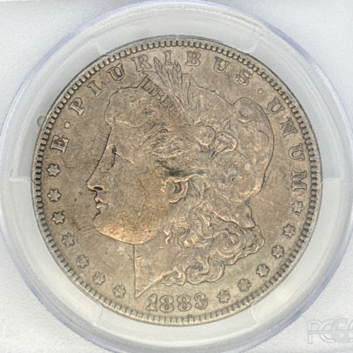 1883 Morgan Silver Dollar AU50 PCGS Graded