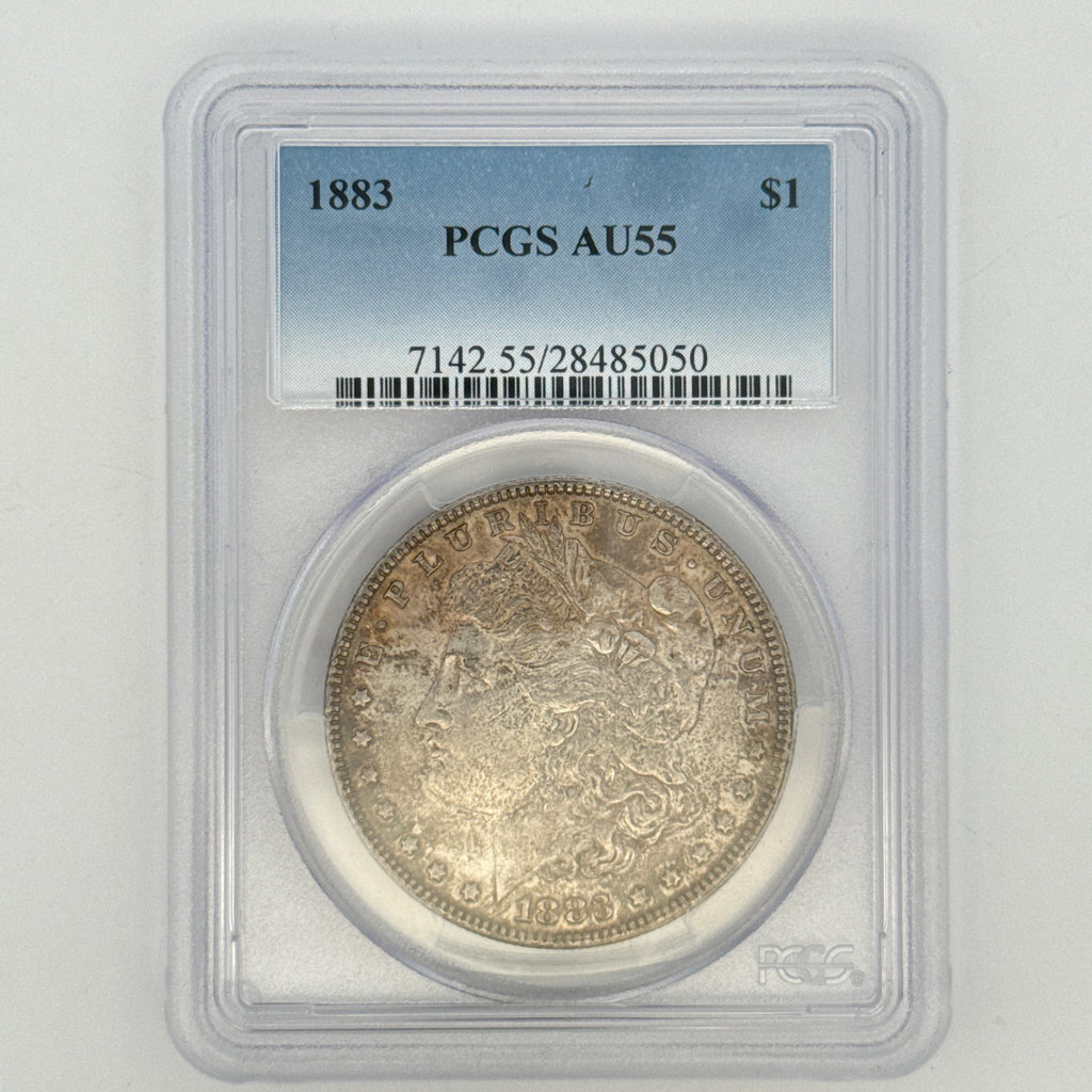 1883 Morgan Silver Dollar AU55 PCGS Graded