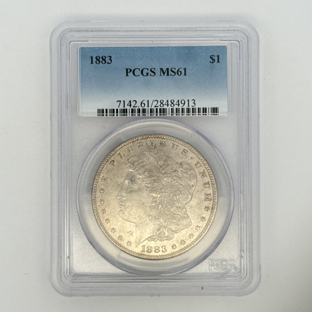 1883 Morgan Silver Dollar MS61 PCGS Graded