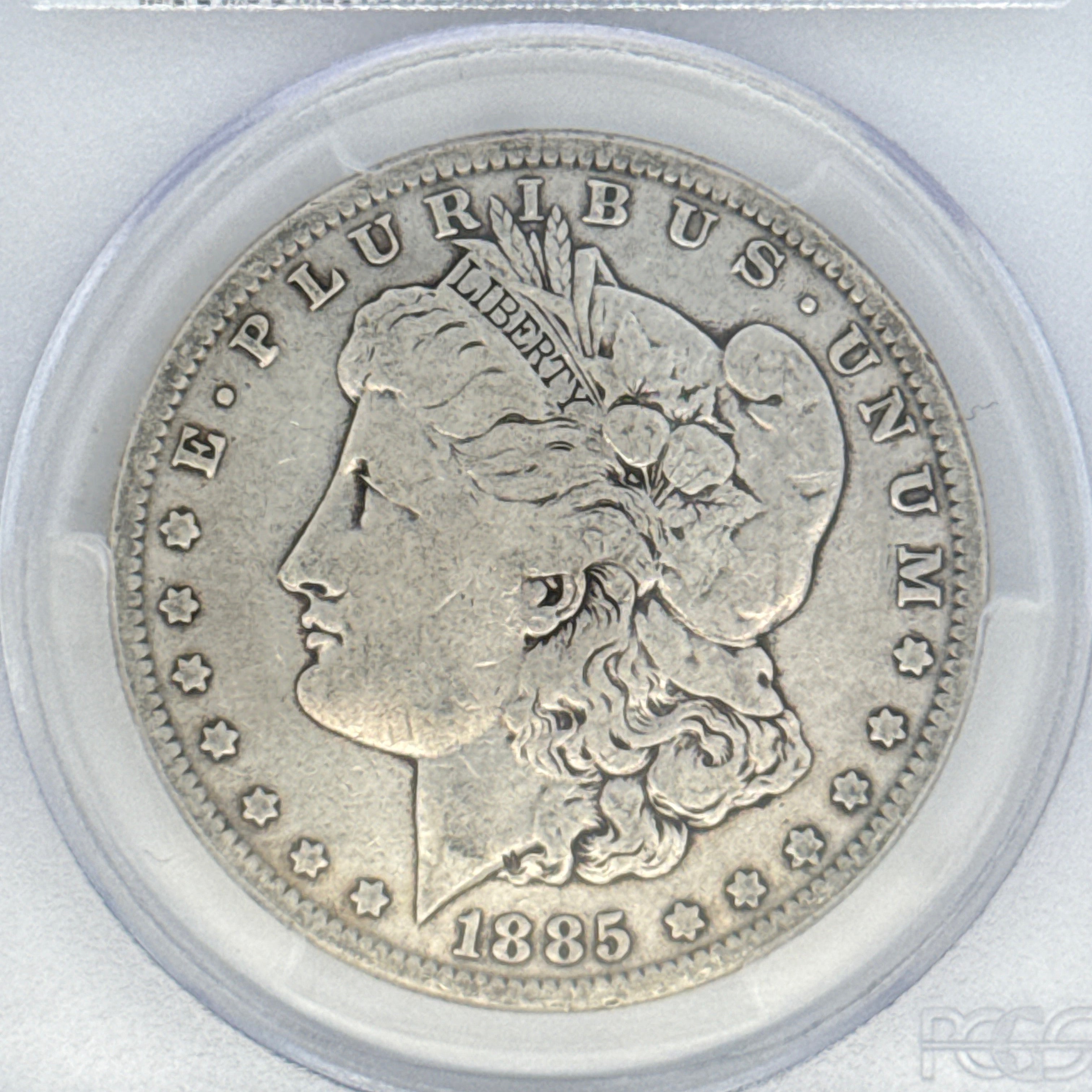 1885 Morgan Silver Dollar VG10 PCGS Graded