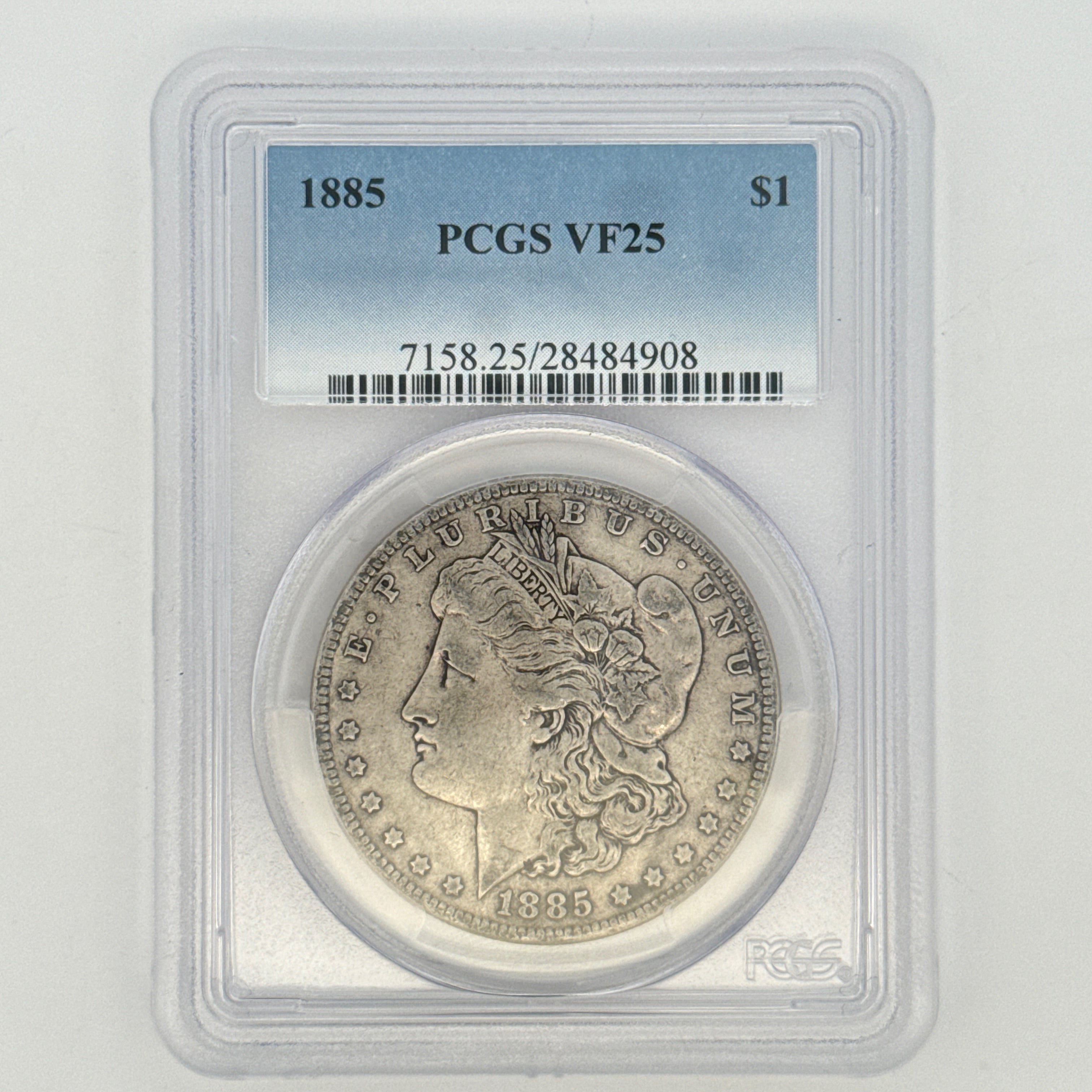 1885 Morgan Silver Dollar VF25 PCGS Graded