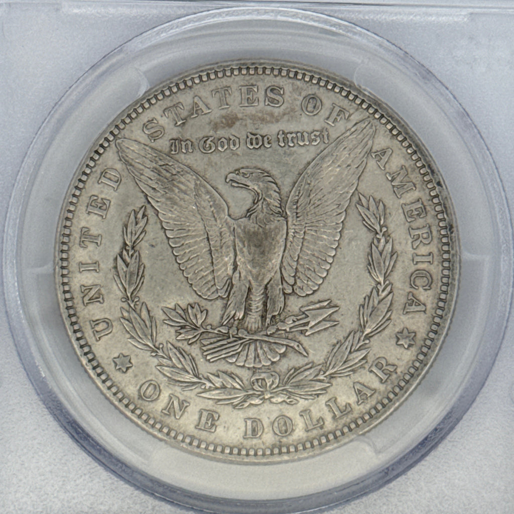 1885 Morgan Silver Dollar AU50 PCGS Graded