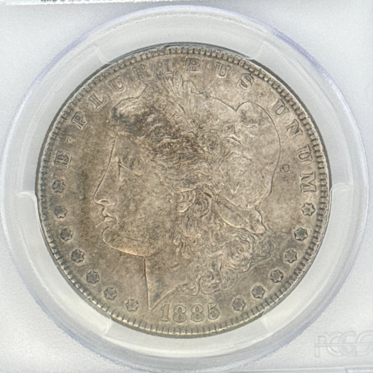 1885 Morgan Silver Dollar AU55 PCGS Graded