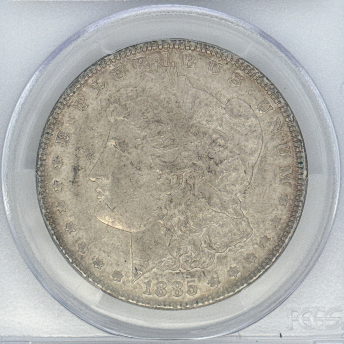1885 Morgan Silver Dollar AU58 PCGS Graded