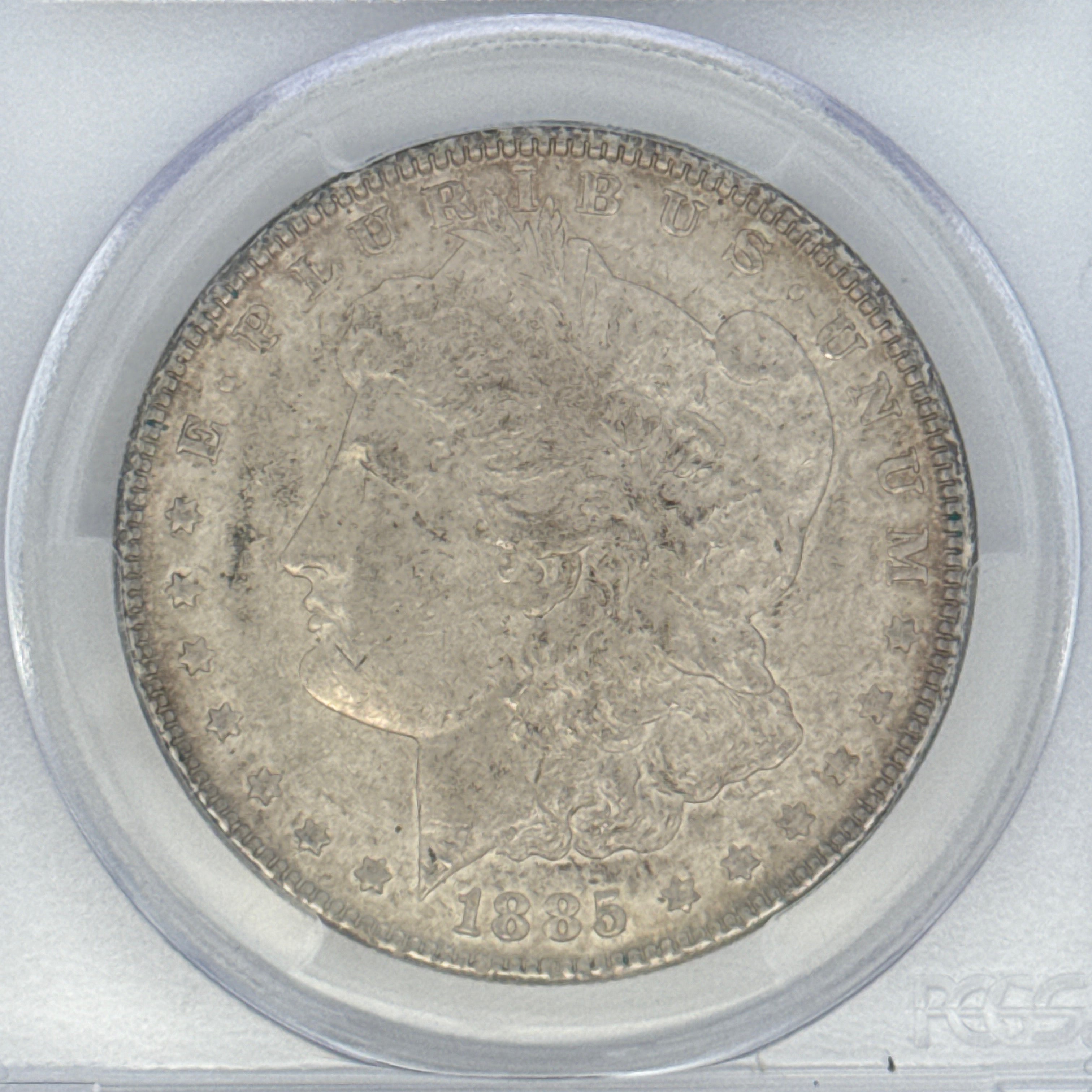 1885 Morgan Silver Dollar AU58 PCGS Graded