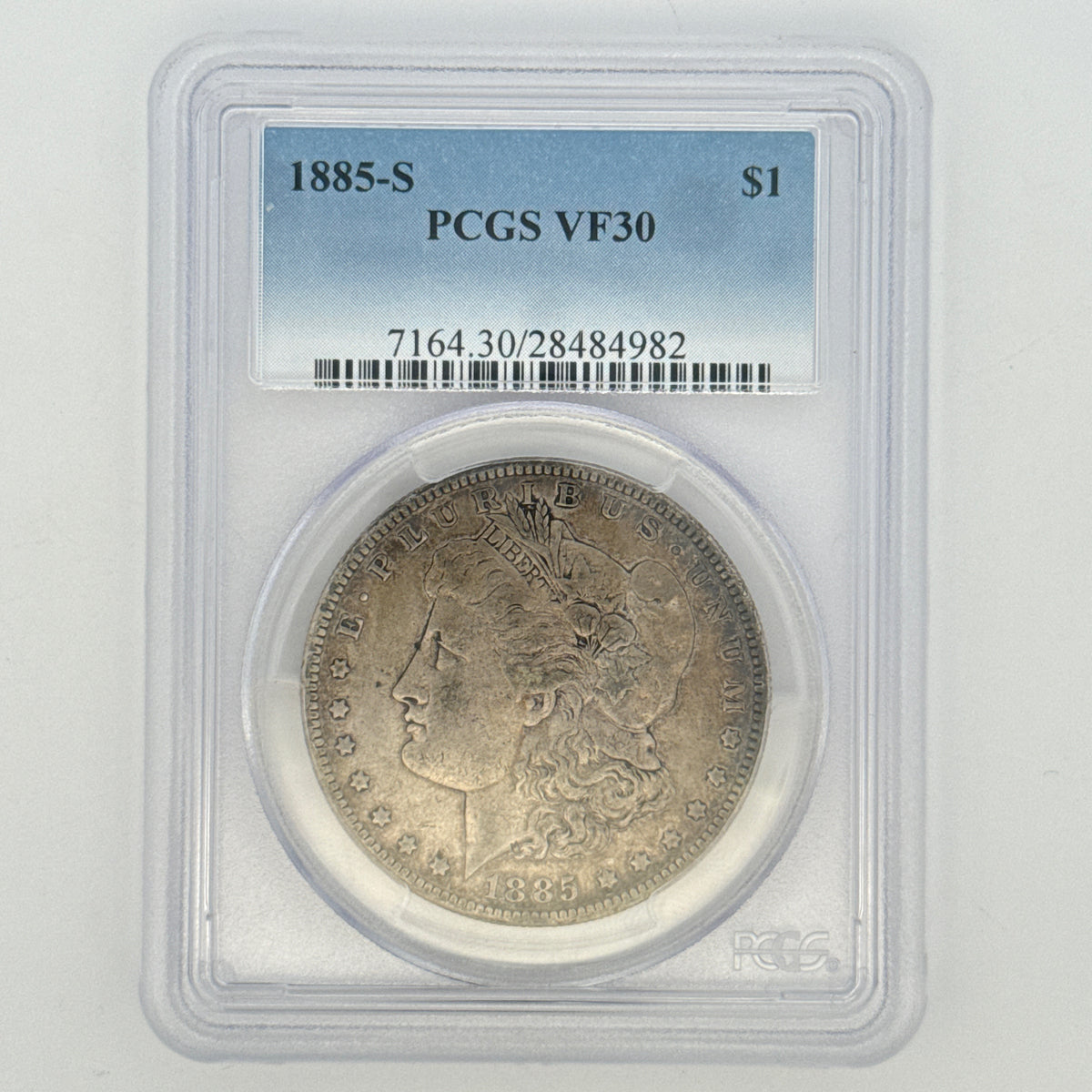 1885-S Morgan Silver Dollar VF30 PCGS Graded