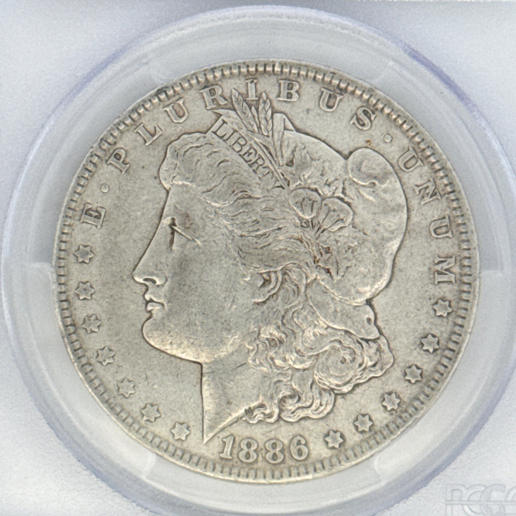 1886 Morgan Silver Dollar XF40 PCGS Graded