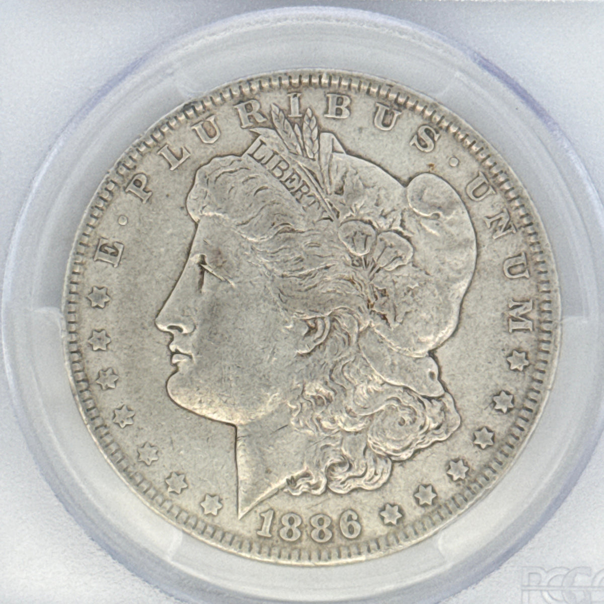 1886 Morgan Silver Dollar XF40 PCGS Graded