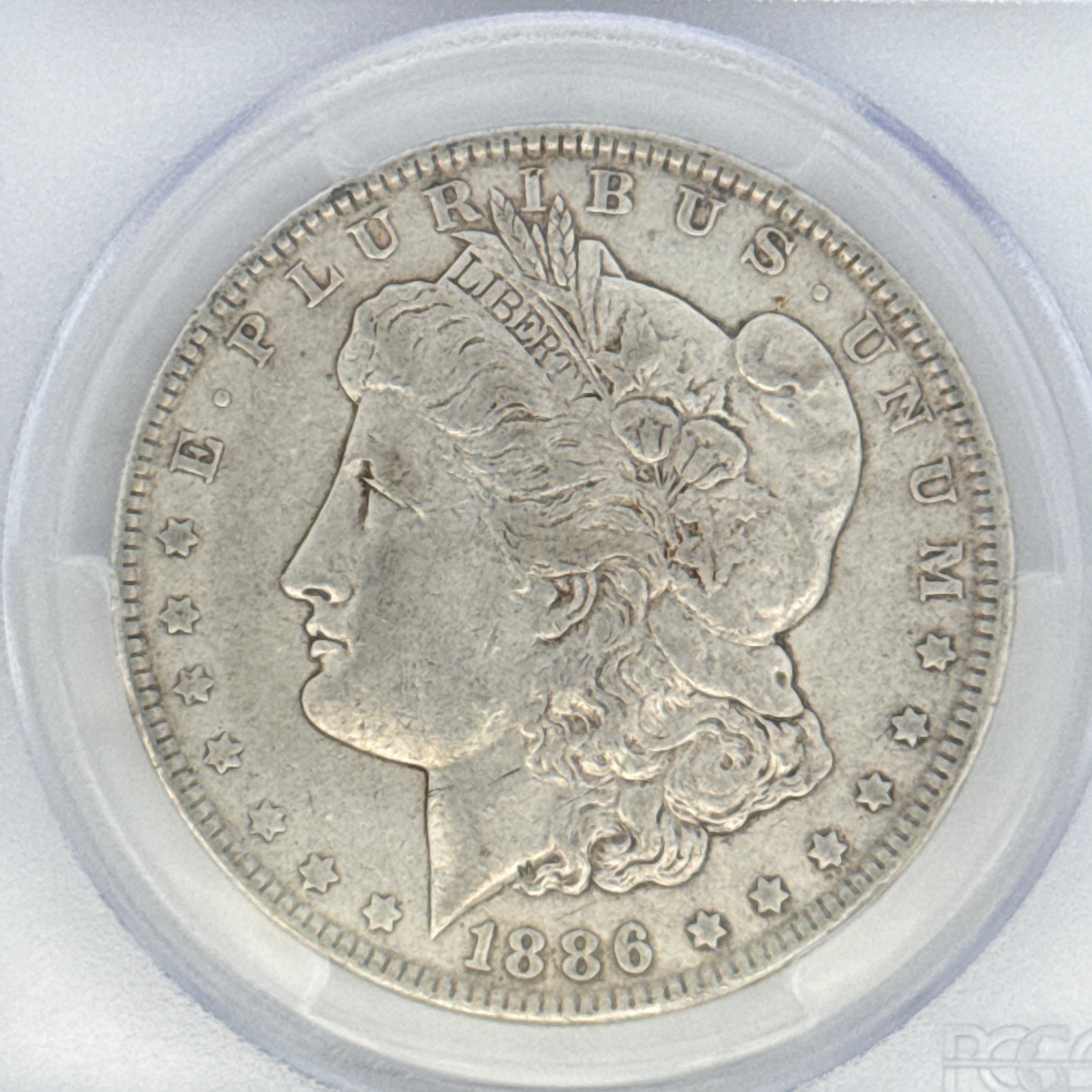 1886 Morgan Silver Dollar XF40 PCGS Graded