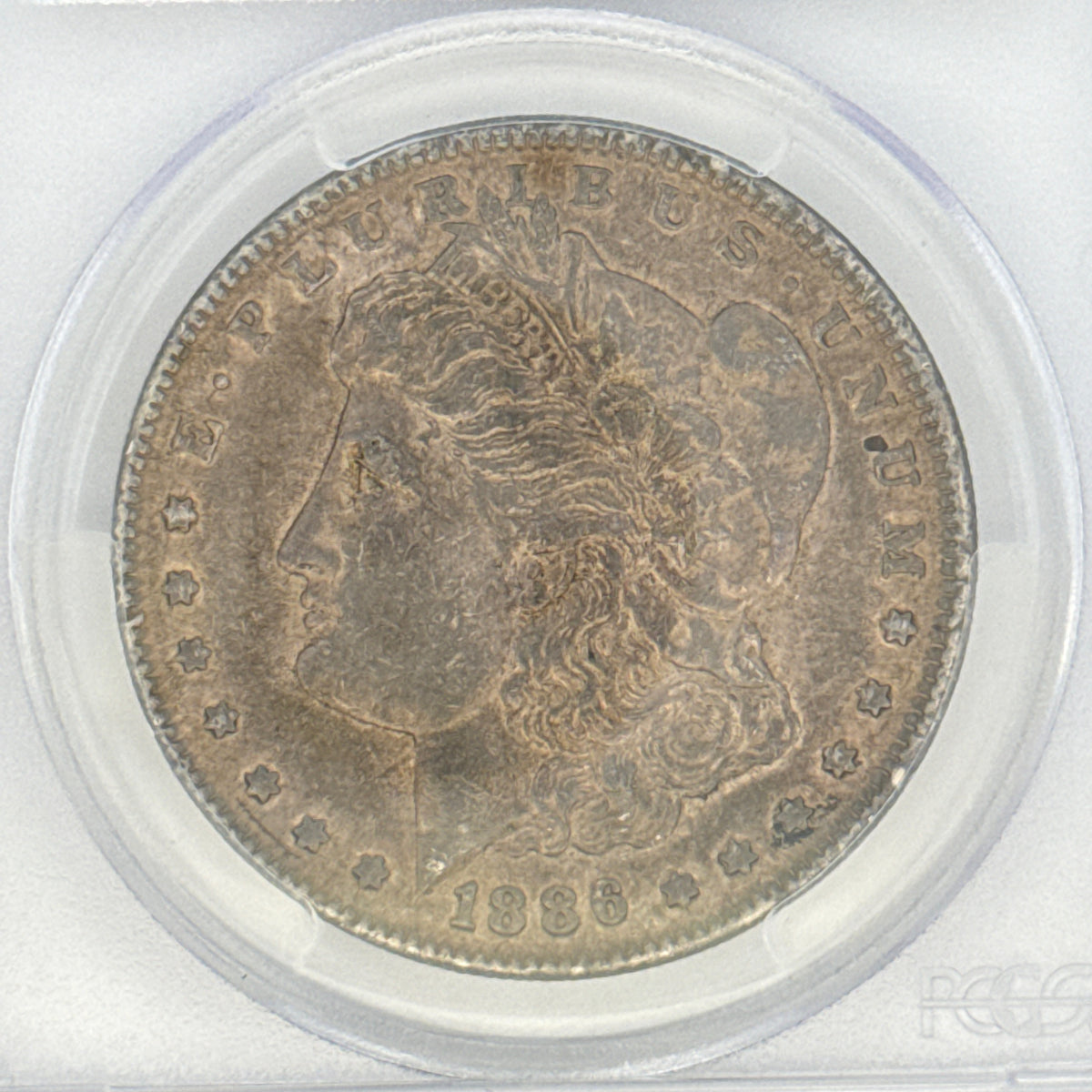 1886 Morgan Silver Dollar XF45 PCGS Graded