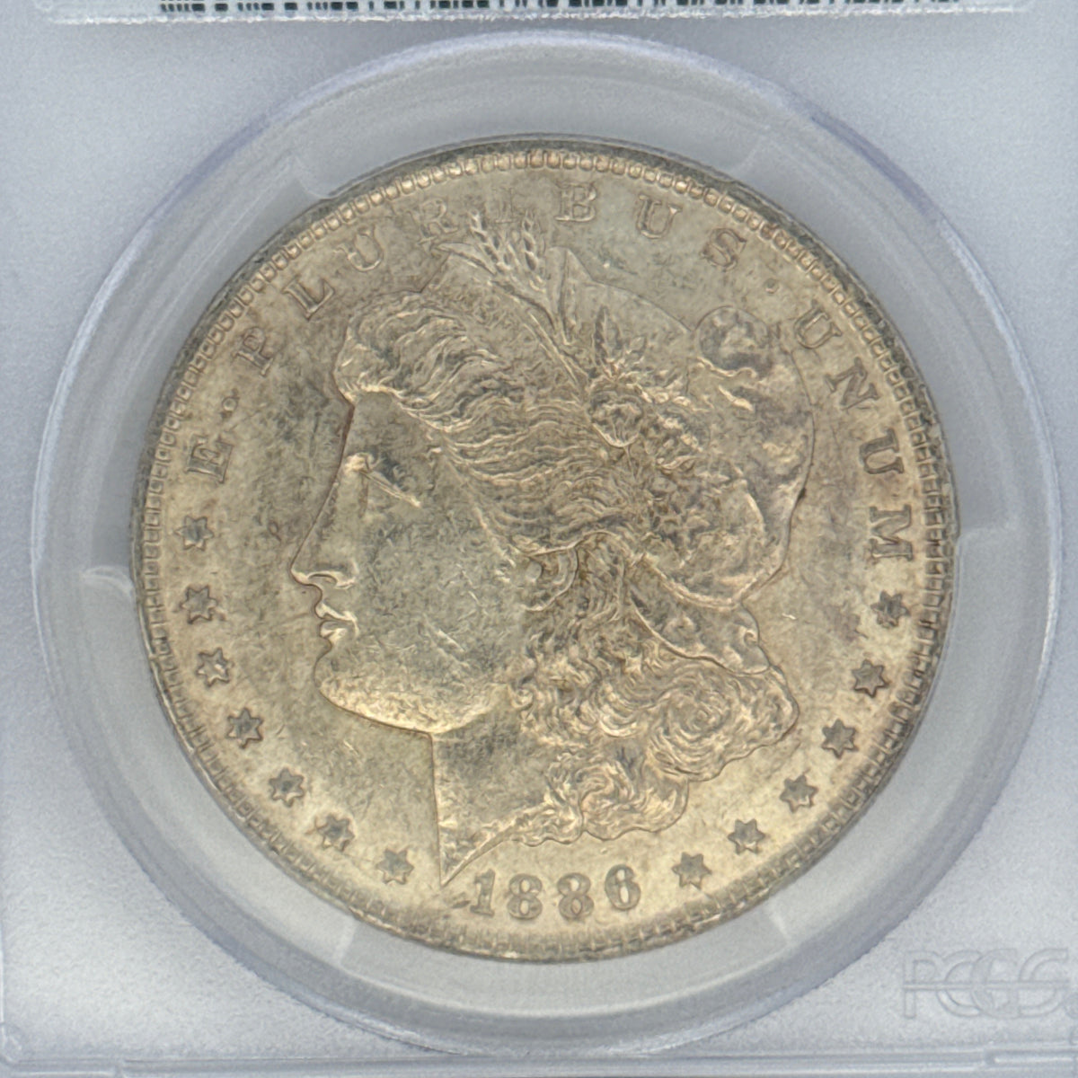 1886 Morgan Silver Dollar AU55 PCGS Graded