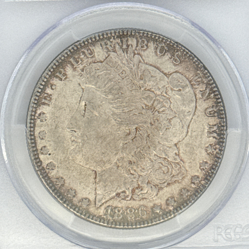 1886 Morgan Silver Dollar MS62 PCGS Graded