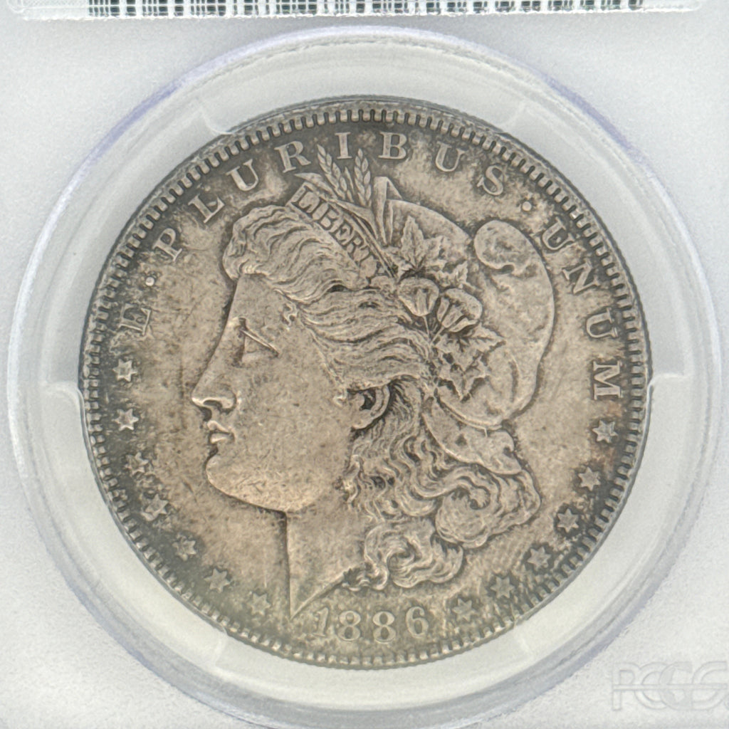 1886 Morgan Silver Dollar MS62 PCGS Graded