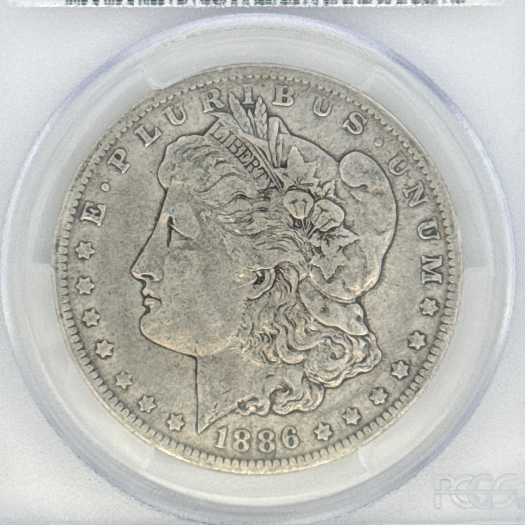 1886-O Morgan Silver Dollar F15 PCGS Graded
