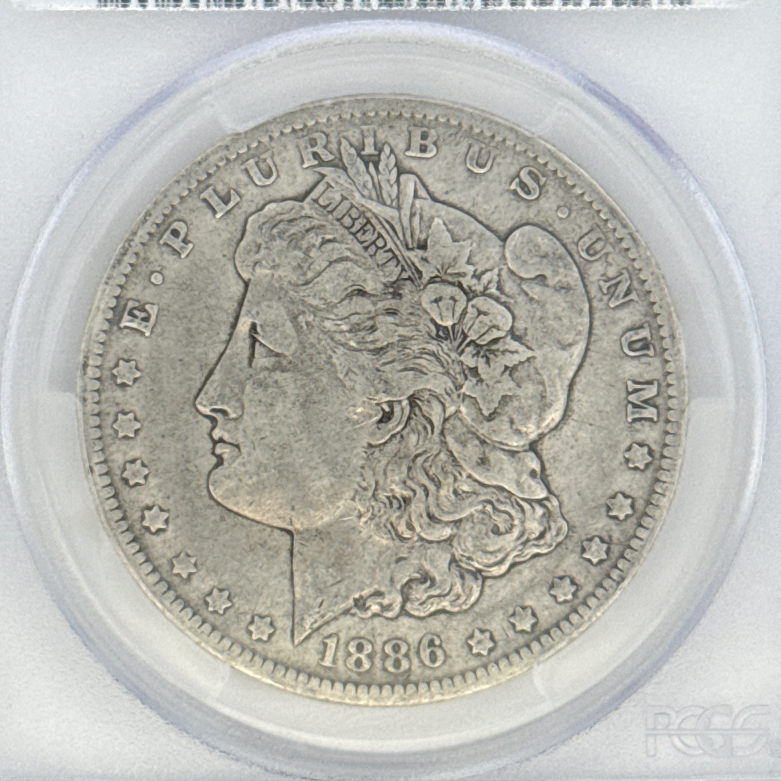 1886-O Morgan Silver Dollar F15 PCGS Graded