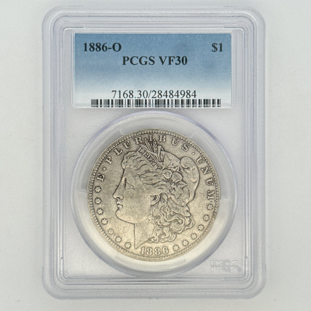 1886-O Morgan Silver Dollar VF30 PCGS Graded