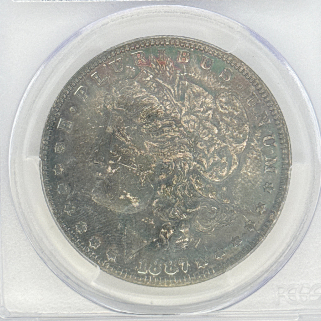 1887 Morgan Silver Dollar MS62 PCGS Graded