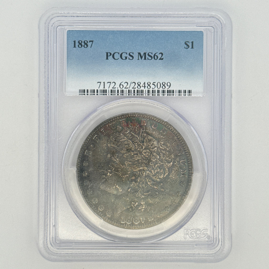 1887 Morgan Silver Dollar MS62 PCGS Graded