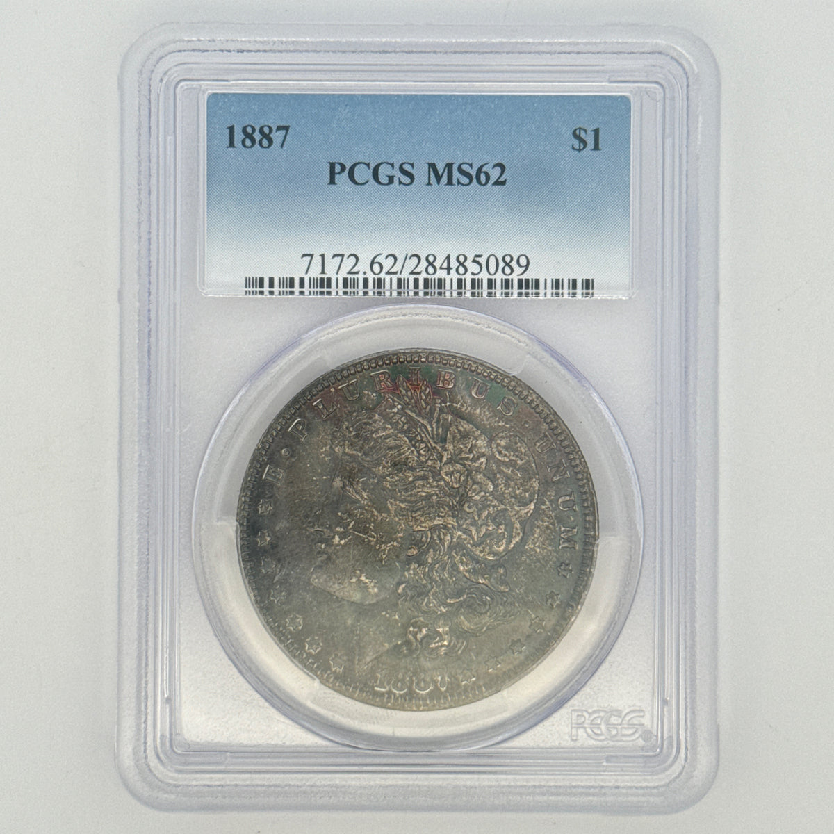 1887 Morgan Silver Dollar MS62 PCGS Graded
