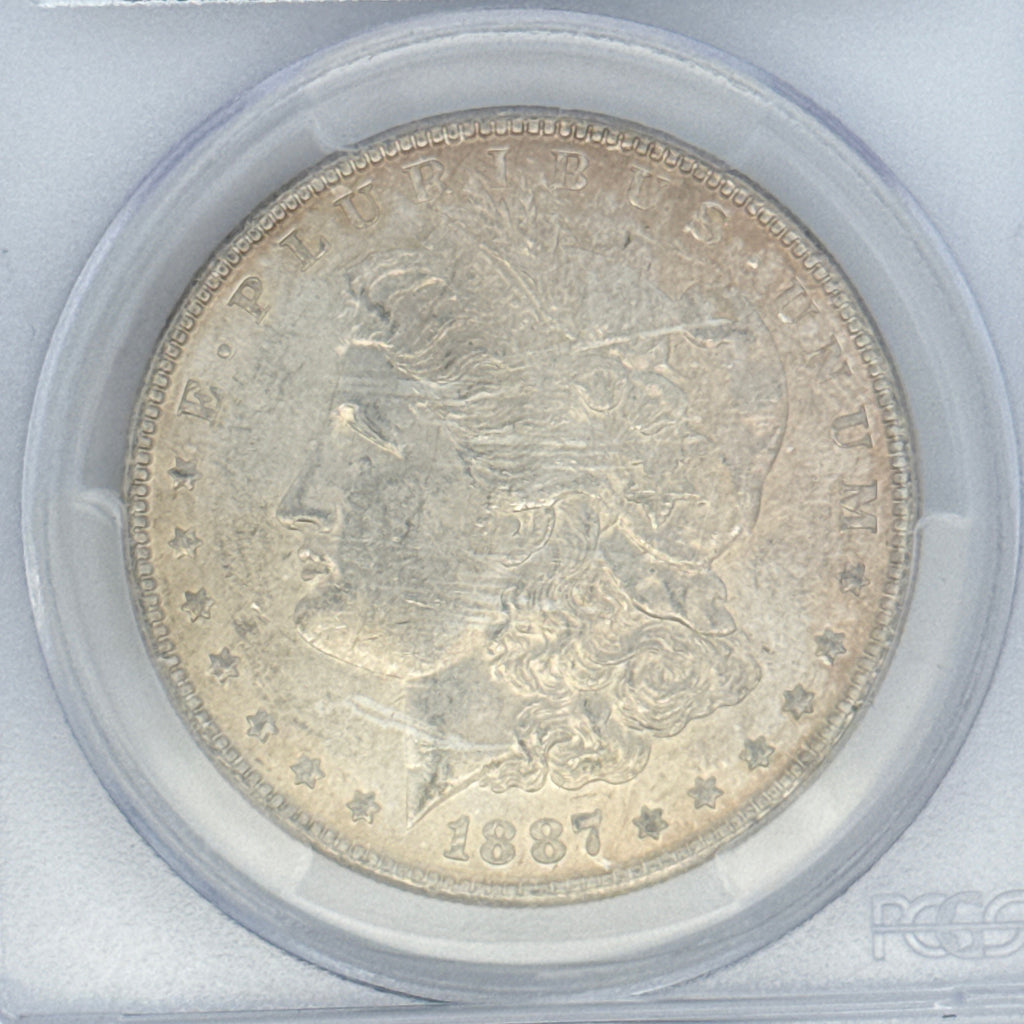1887 Morgan Silver Dollar MS62 PCGS Graded