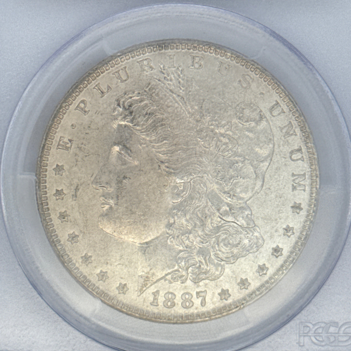 1887 Morgan Silver Dollar MS63 PCGS Graded