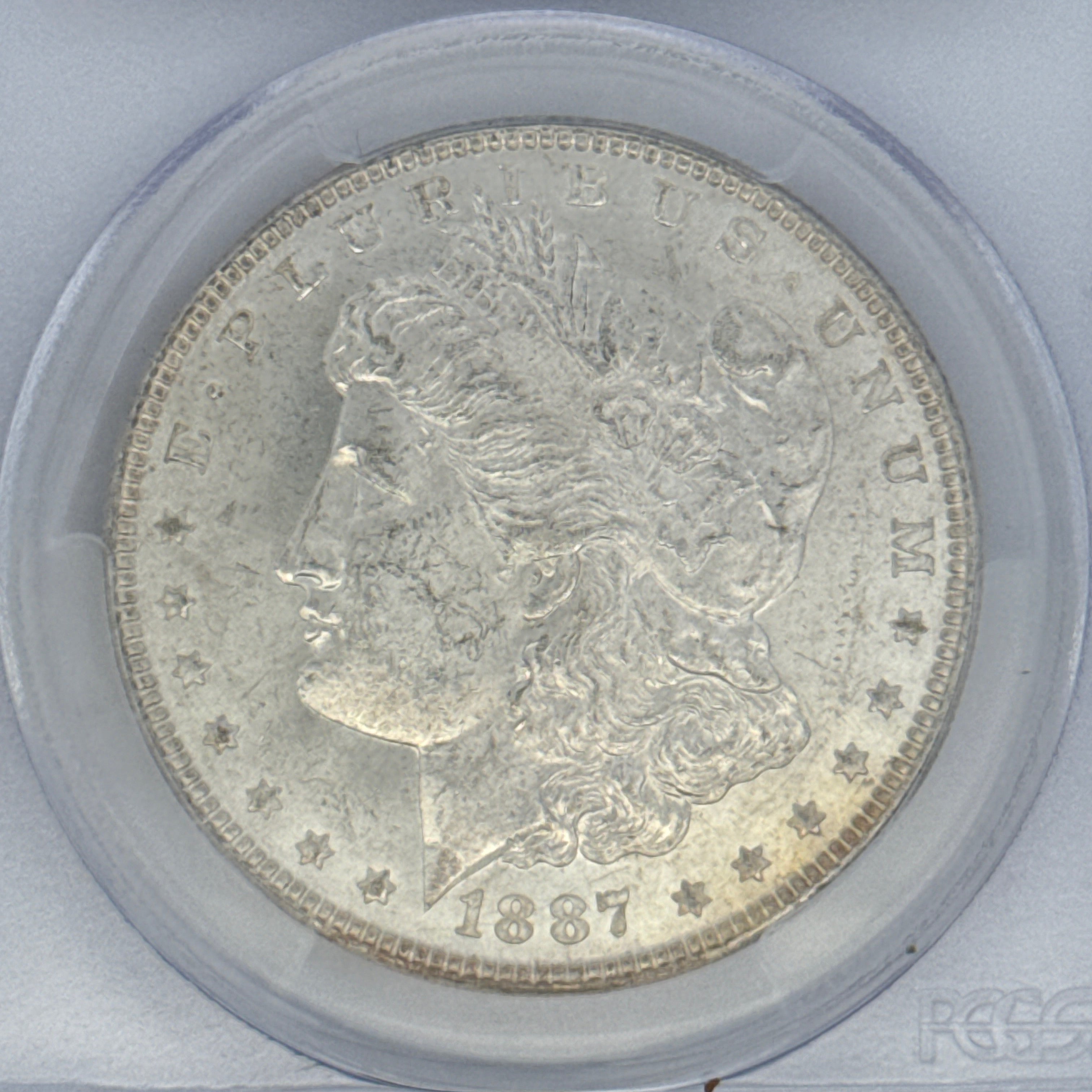 1887 Morgan Silver Dollar MS64 PCGS Graded