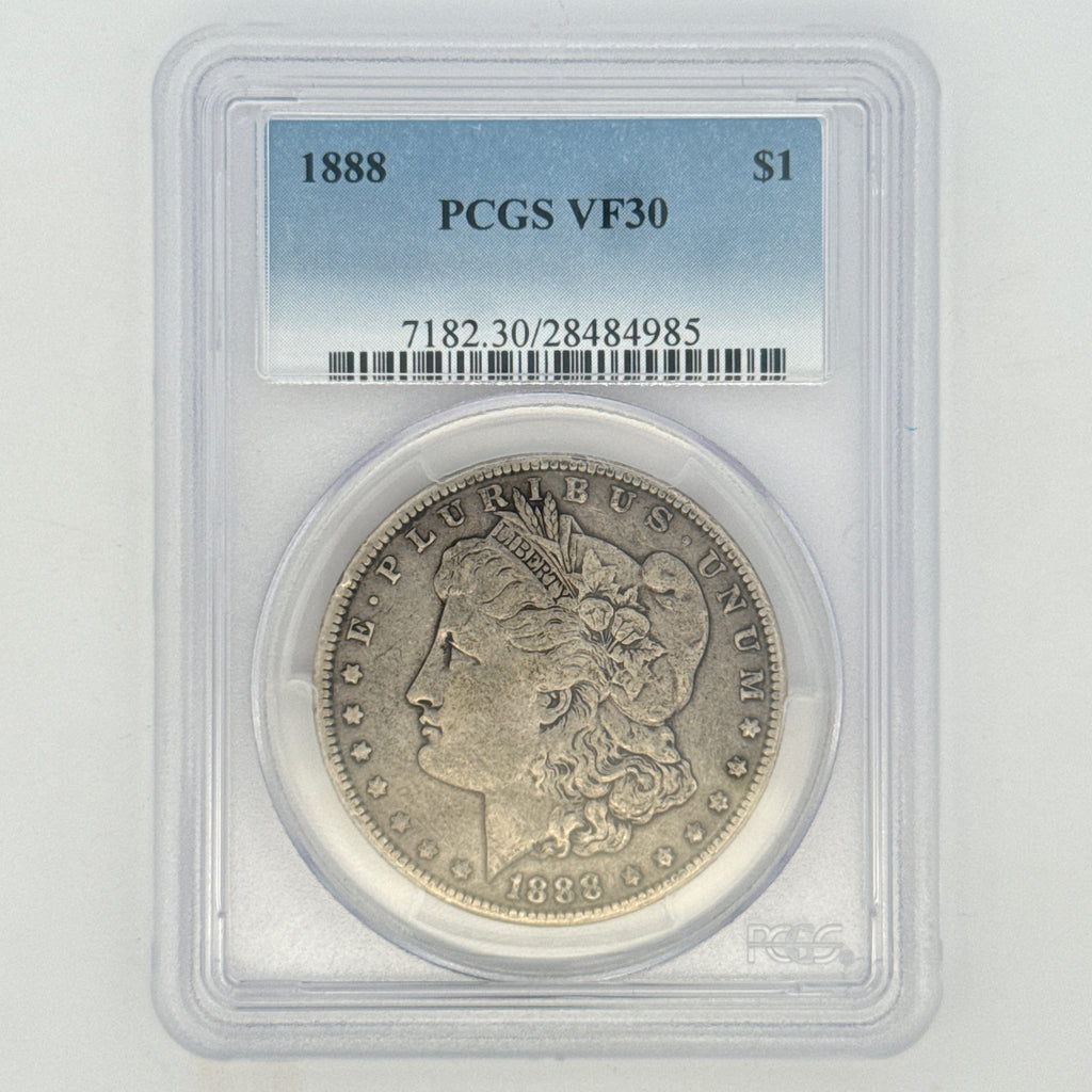 1888 Morgan Silver Dollar VF30 PCGS Graded