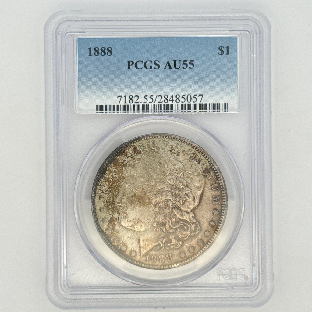 1888 Morgan Silver Dollar AU55 PCGS Graded
