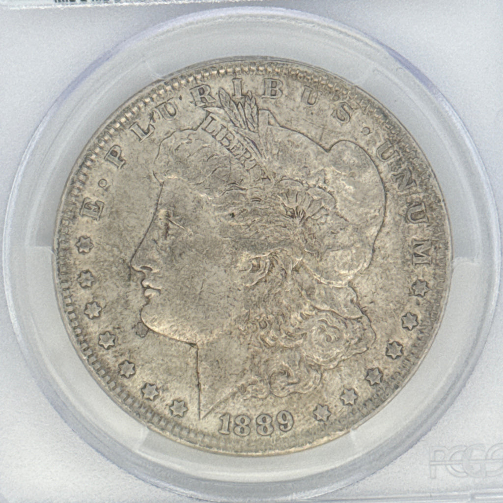 1889 Morgan Silver Dollar AU53 PCGS Graded