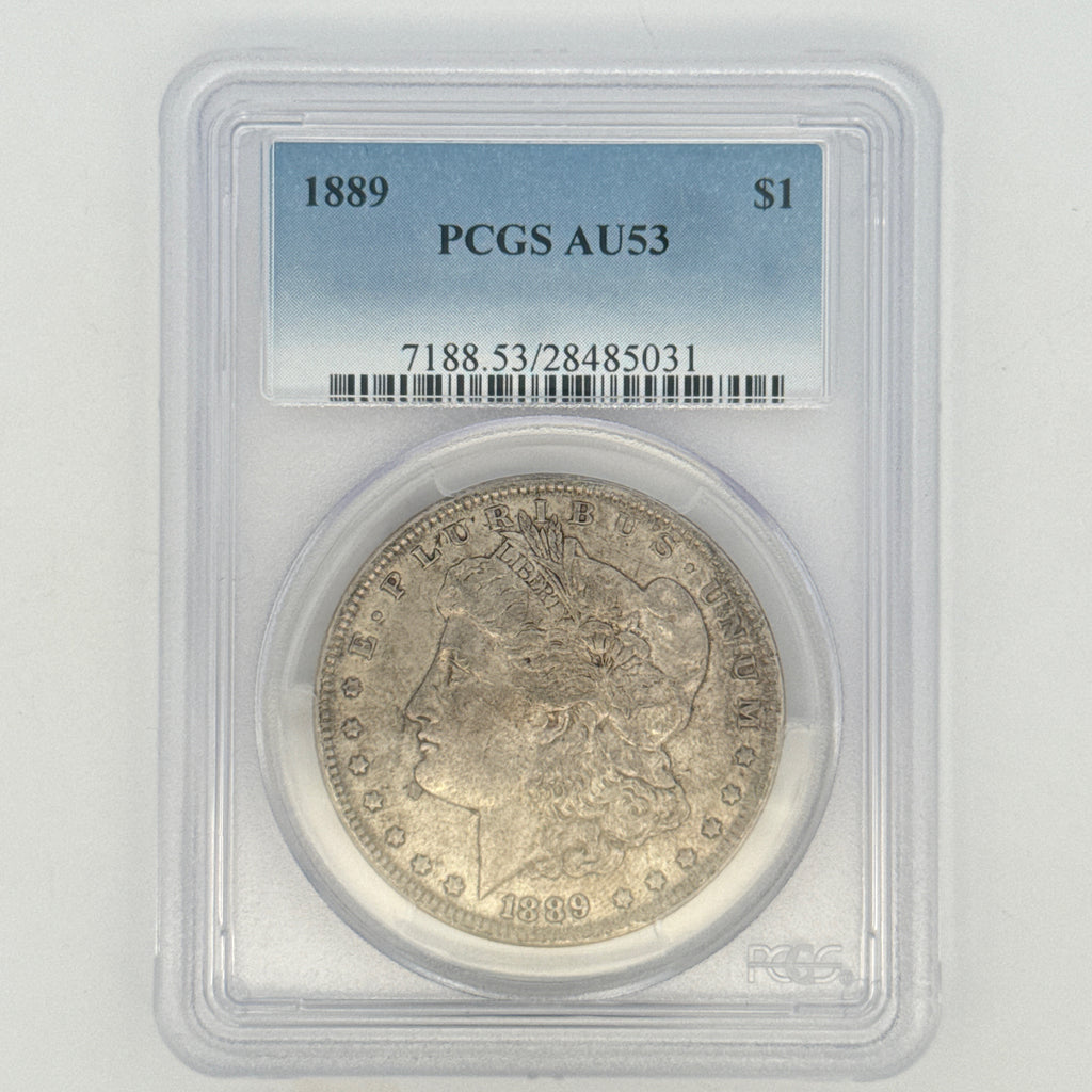 1889 Morgan Silver Dollar AU53 PCGS Graded