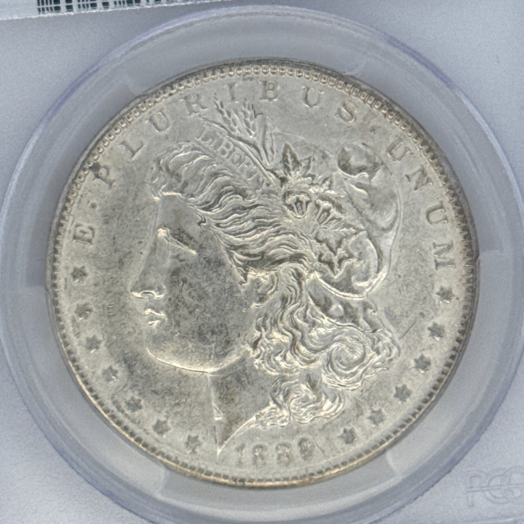 1889 Morgan Silver Dollar AU55 PCGS Graded