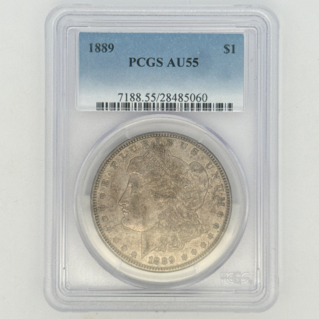 1889 Morgan Silver Dollar AU55 PCGS Graded