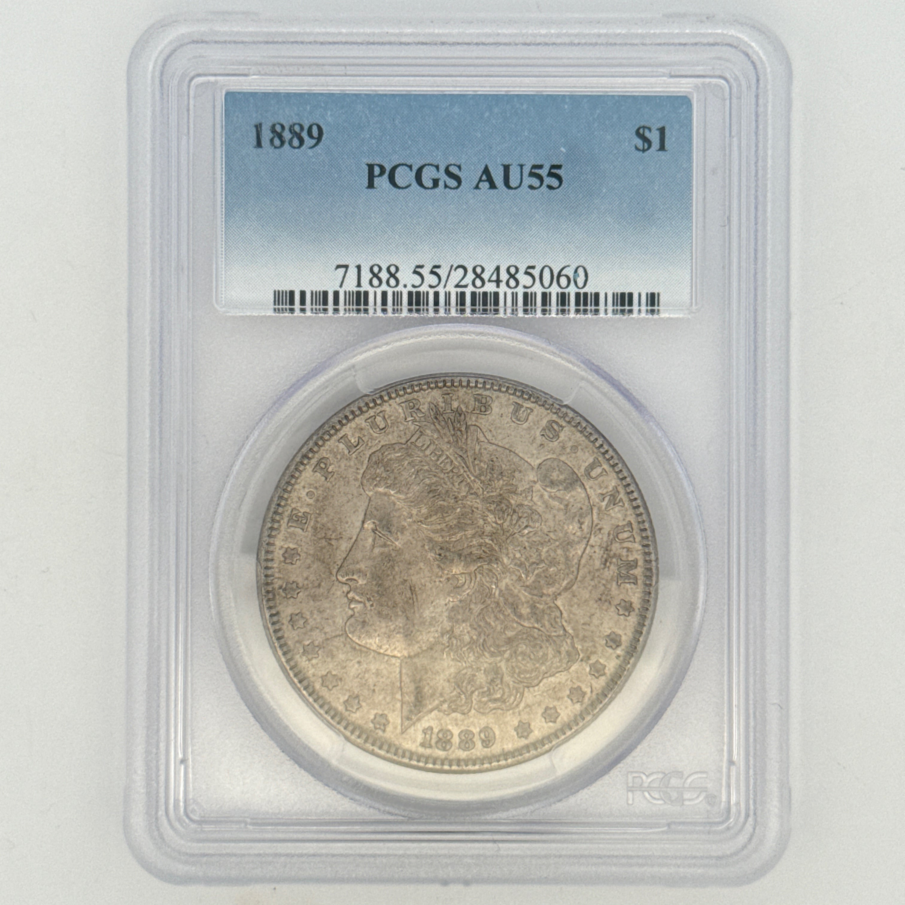 1889 Morgan Silver Dollar AU55 PCGS Graded
