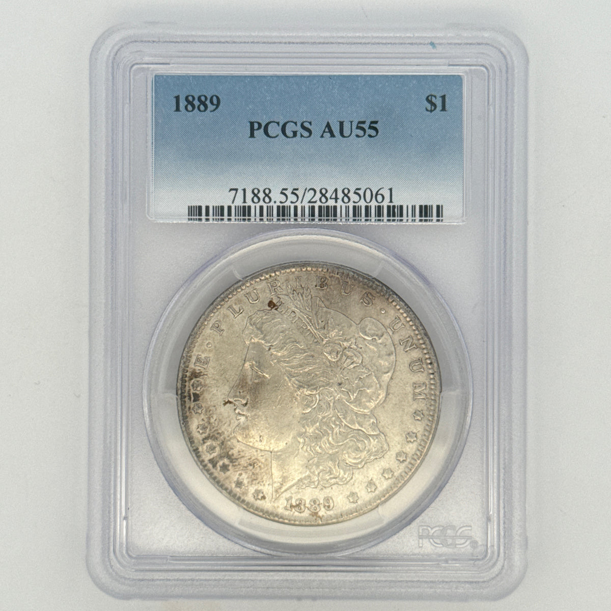 1889 Morgan Silver Dollar AU55 PCGS Graded