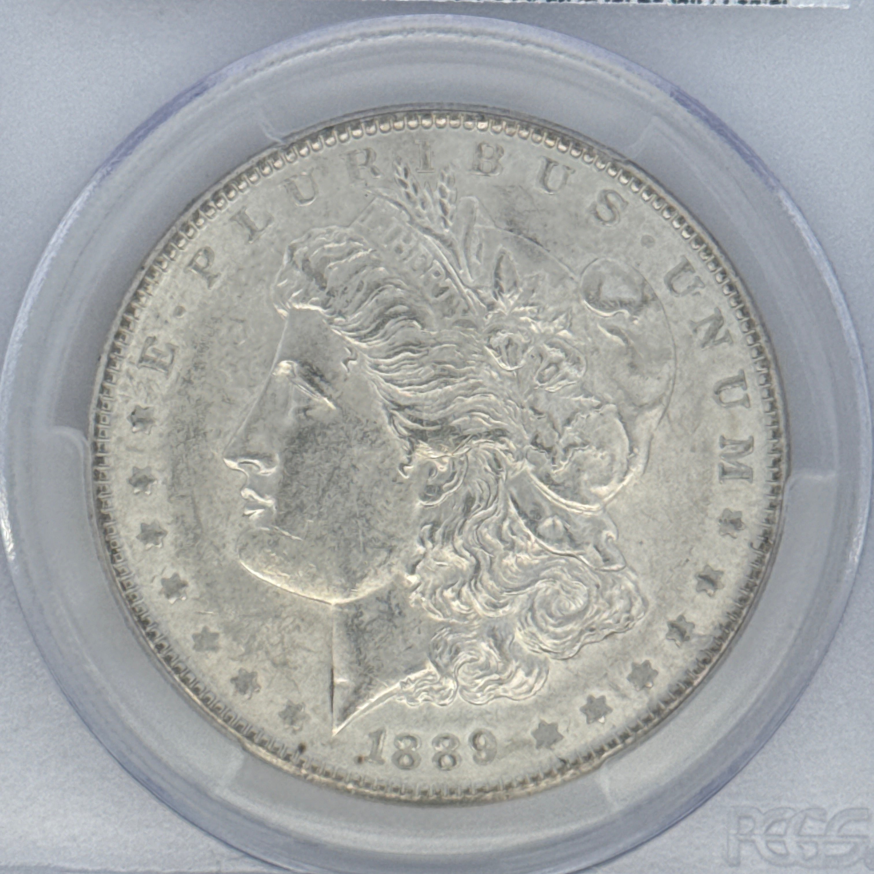 1889 Morgan Silver Dollar AU55 PCGS Graded