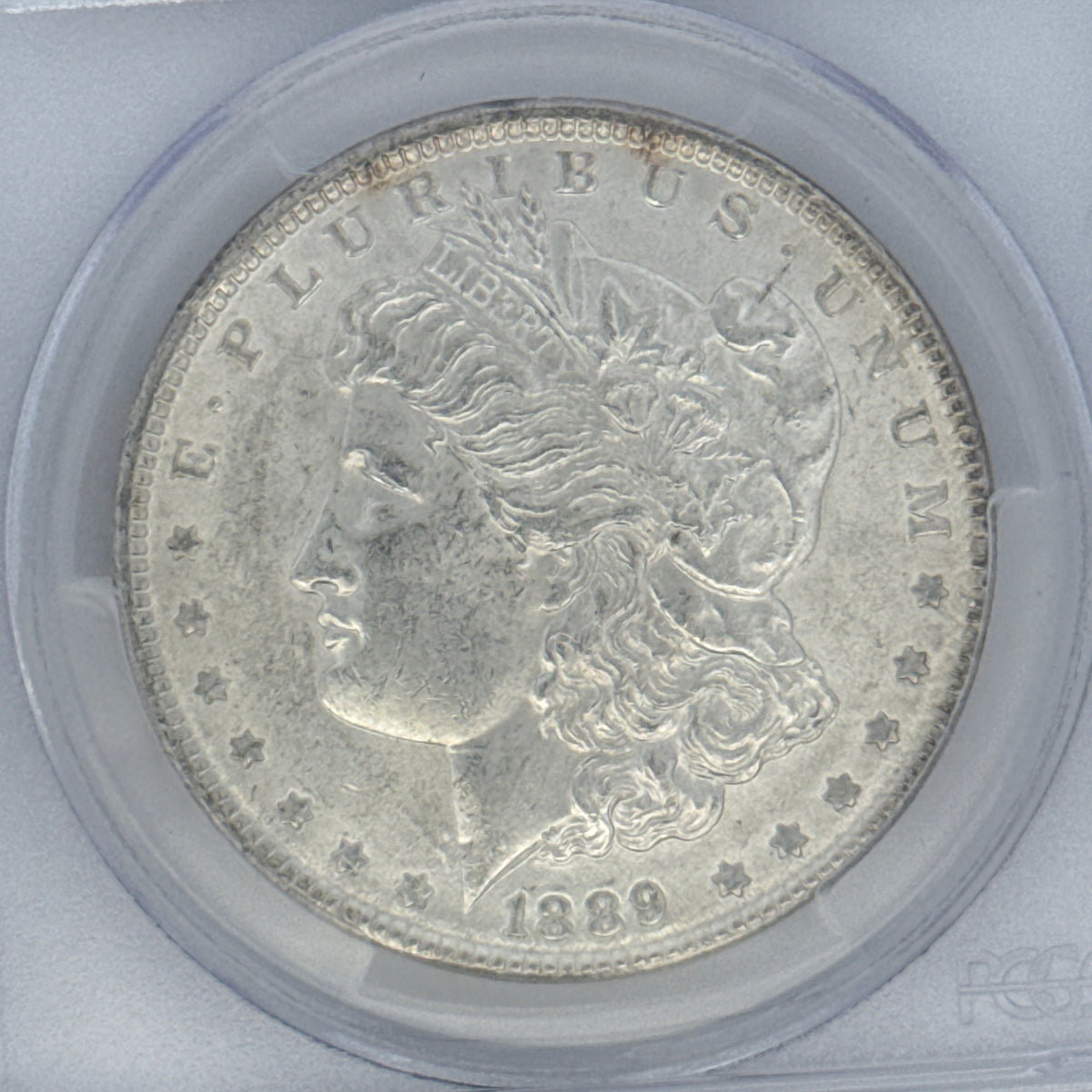1889 Morgan Silver Dollar AU58 PCGS Graded