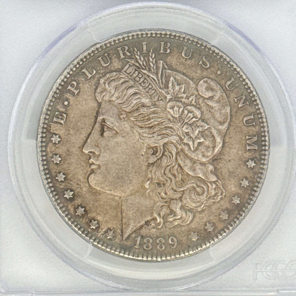 1889 Morgan Silver Dollar AU58 PCGS Graded