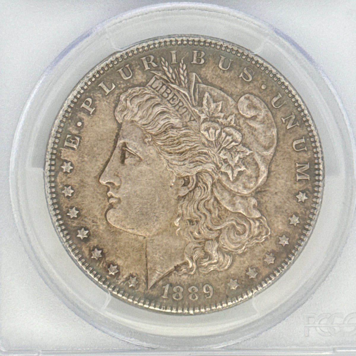 1889 Morgan Silver Dollar AU58 PCGS Graded