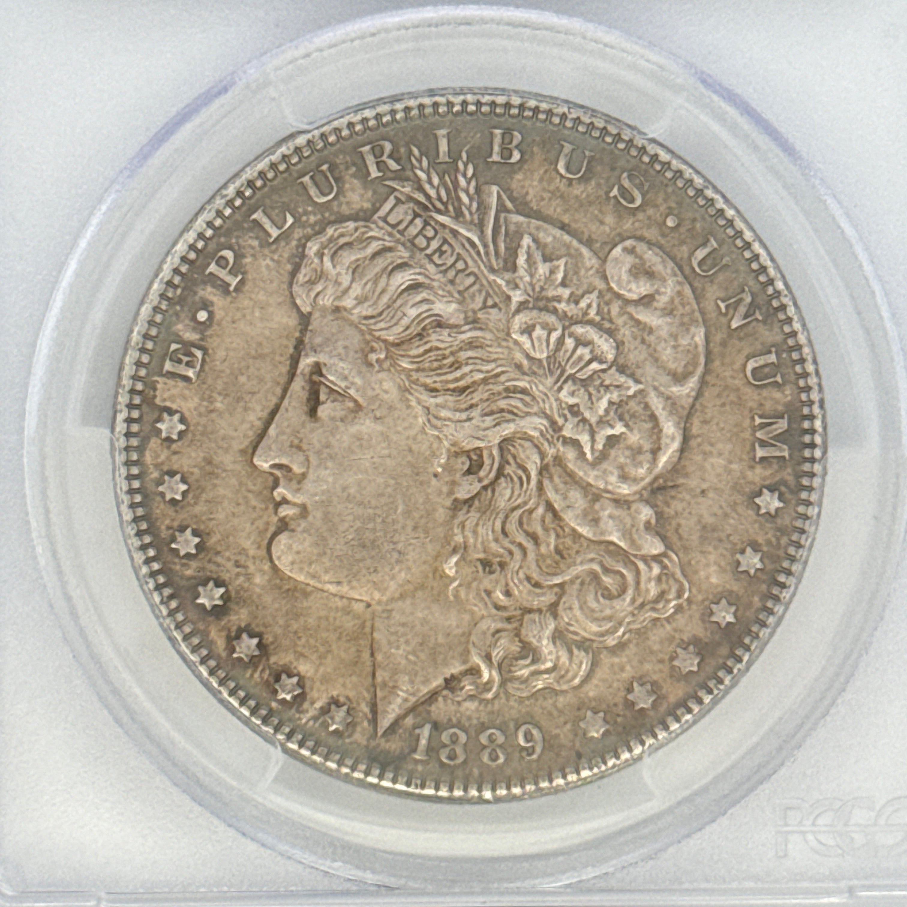 1889 Morgan Silver Dollar AU58 PCGS Graded