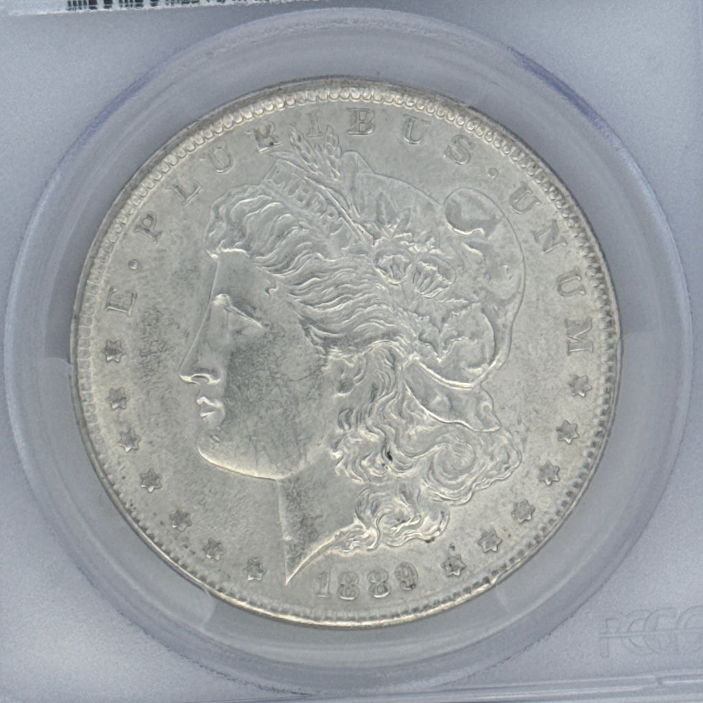 1889 Morgan Silver Dollar AU58 PCGS Graded