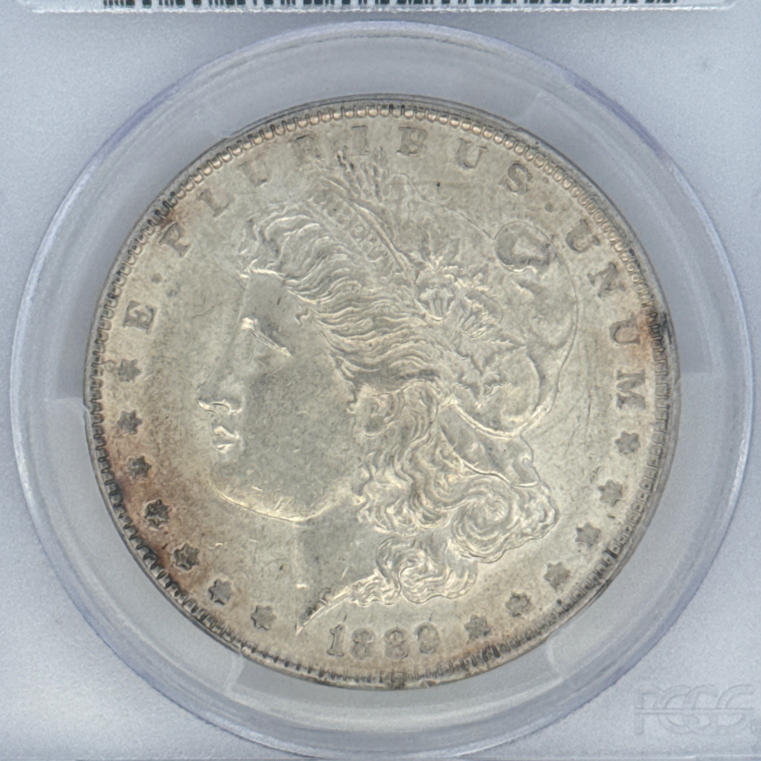 1889 Morgan Silver Dollar AU58 PCGS Graded