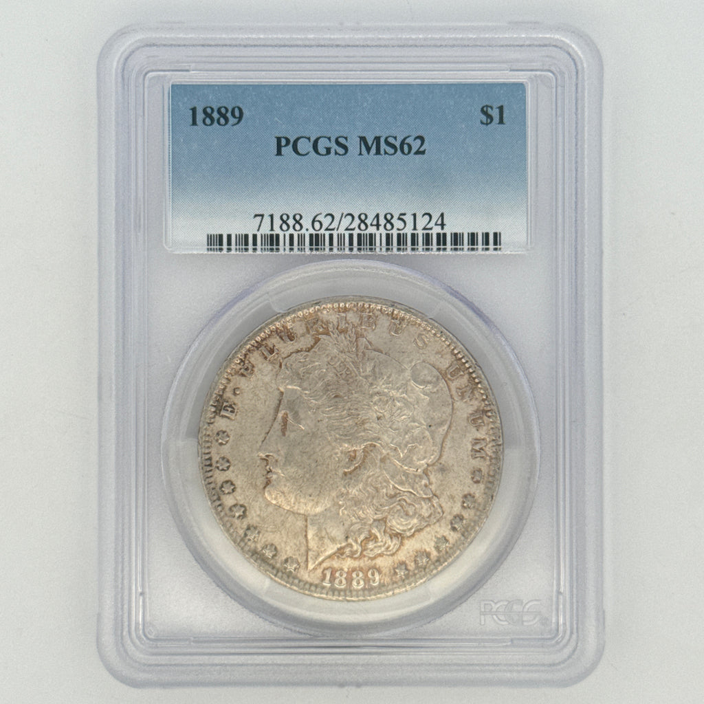 1889 Morgan Silver Dollar MS62 PCGS Graded