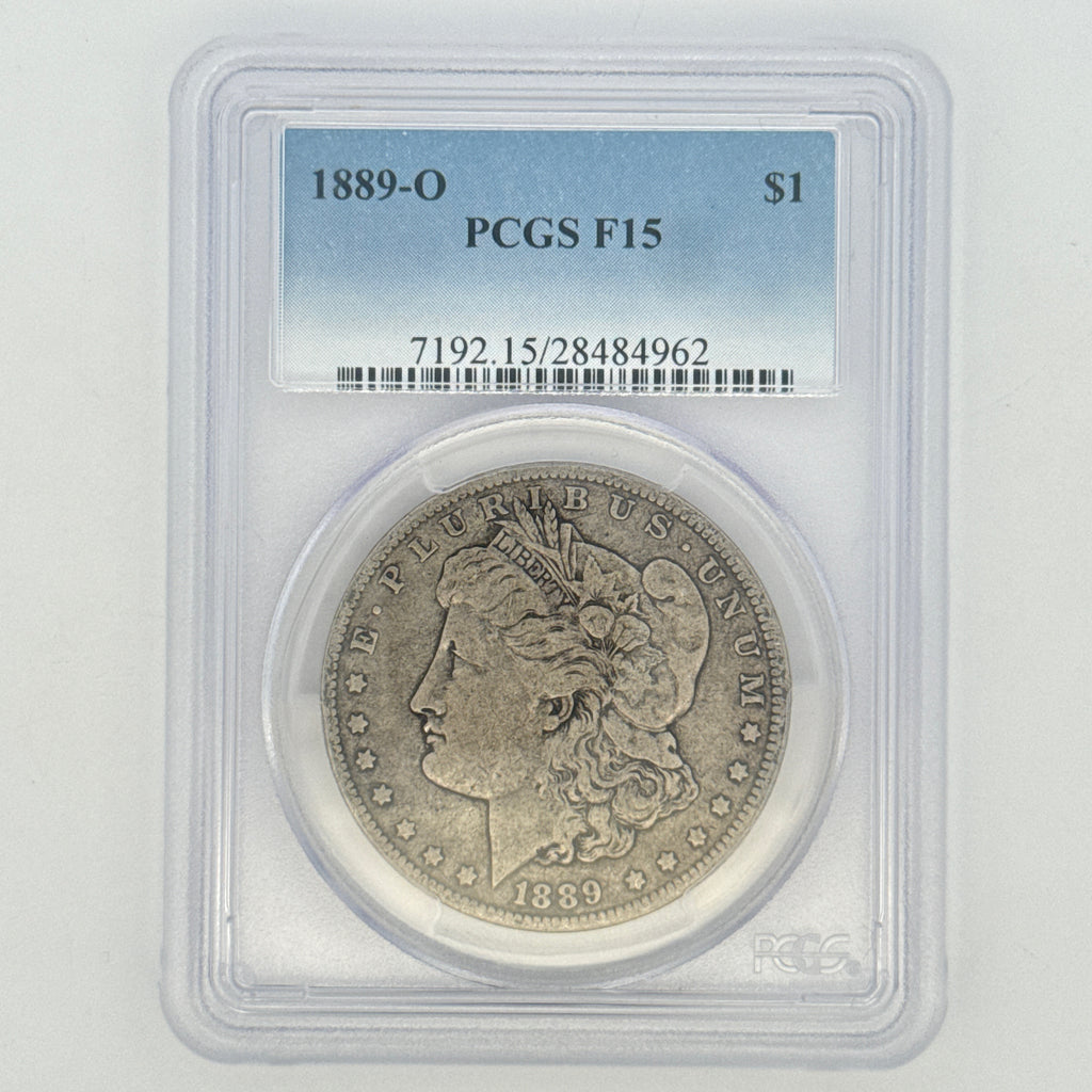 1889-O Morgan Silver Dollar F15 PCGS Graded
